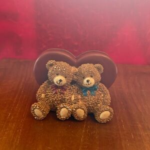 Vintage Zondervan 1997 Scripture Keeper Love Bears Figurine-Collectible-Resin